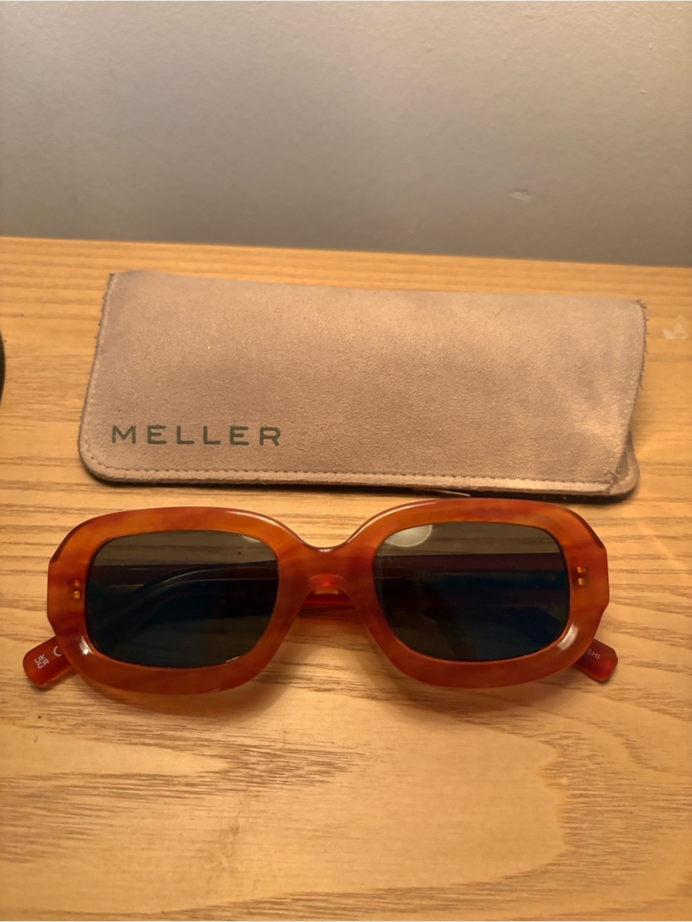 Meller Square Amber Sunglasses